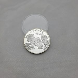 1 oz. Liberty Silver Plated .999 Copper Novelty Coin